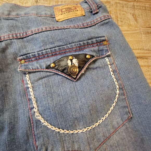 Courage Roughwear Denim Shorts Mens 43 Blue Jeans Casual Streetwear Urban - Picture 9 of 10